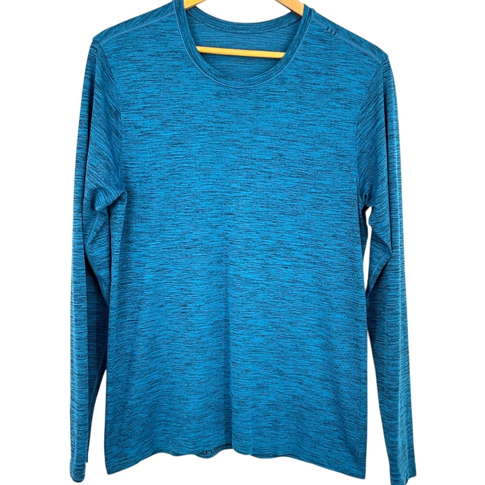 Lululemon Metal Vent Breathe Long Sleeve Shirt True Navy Neo Blue Size M